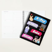 K-Pop, Ramen, Boba en Anime Pop Culture Fan Planner (Display)