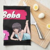 K-Pop, Ramen, Boba en Anime Pop Culture Fan Theedoek (Quarter Fold)
