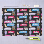 K-Pop, Ramen, Boba en Anime Pop Culture Fan Tissuepapier (Craft)
