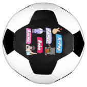 K-Pop, Ramen, Boba en Anime Pop Culture Fan Voetbal (Gedraaid)