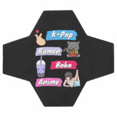 K-Pop, Ramen, Boba en Anime Pop Culture Fan Voetbal (Enkel)