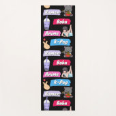K-Pop, Ramen, Boba en Anime Pop Culture Fan Yogamat (Voorkant)