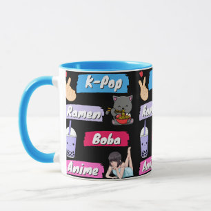 K-Pop, Ramen, Boba en Anime Popcultuurfan Mok