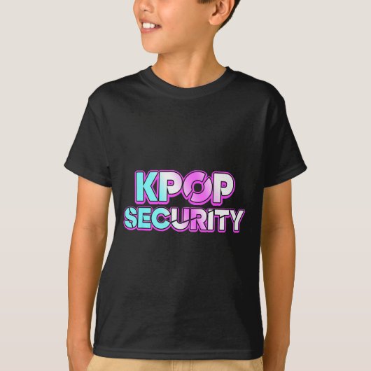 K-pop security mama papa kinderen grappige verjaar t-shirt (Voorkant)