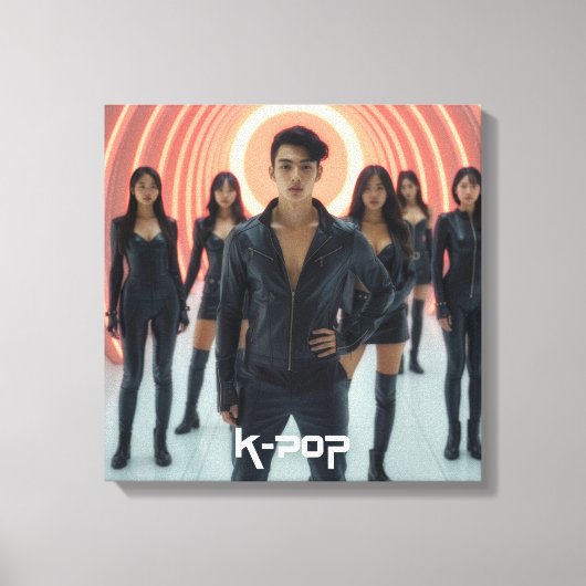 K-POP - SEOUL - AZIË CANVAS AFDRUK (Voorkant)