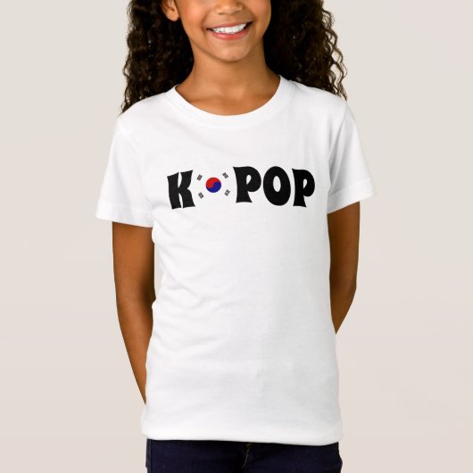 K-POP Shirt met S.-Koreaanse vlag (Voorkant)