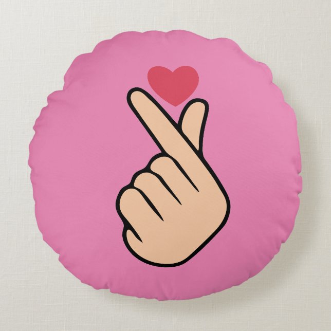 K-pop Sierkussen Rond Kussen (Voorkant)