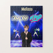 K-Pop Singer op het podium XoXo Love K-Pop Muziek  Legpuzzel (Verticaal)