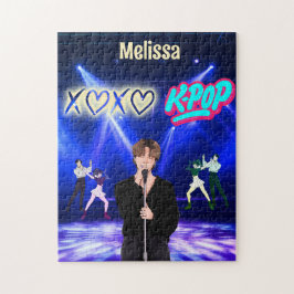 K-Pop Singer op het podium XoXo Love K-Pop Muziek Legpuzzel