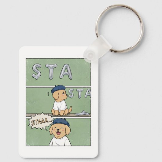 K-Pop STAAA Zwerfhond Binnenste Grappen Fandom Sleutelhanger (Achterkant)
