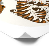 K-Pop Tiger Poster - Koreaanse volkskunst met Mons (Hoek)