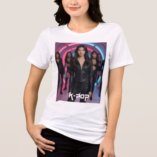 K-POP Tri-Blend SHIRT (Voorkant)