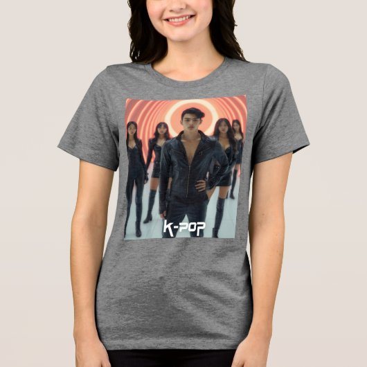 K-POP Tri-Blend SHIRT (Voorkant)