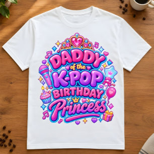K-Pop vader "Vader van de K-Pop verjaardagsprinses Tri-Blend Shirt