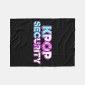 K-pop veiligheidsmoeder vader kinderen grappige ve fleece deken (Voorkant (Horizontaal))