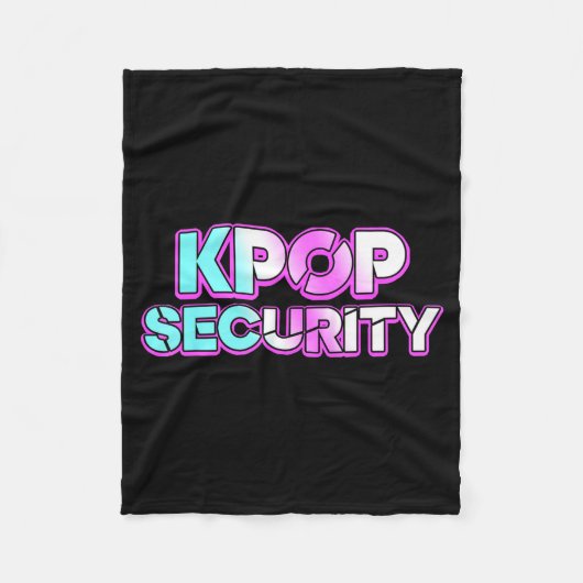 K-pop veiligheidsmoeder vader kinderen grappige ve fleece deken (Voorkant)