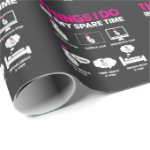 K-Pop verslaafde Girl Korean Music Lover Kawaii Cadeaupapier (Rol Hoek)