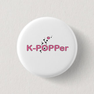 K-Popper roze Ronde Button 3,2 Cm