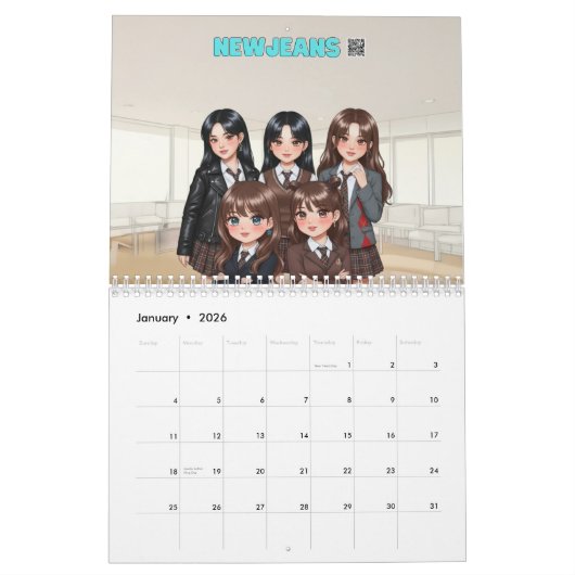 K-Pop's beste personages: een KCrush-kalender Kalender (Jan 2026)