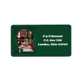K & R Bennett Kerst Adreslabels Etiket (Voorkant)