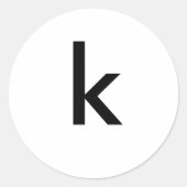 k ronde sticker (Voorkant)