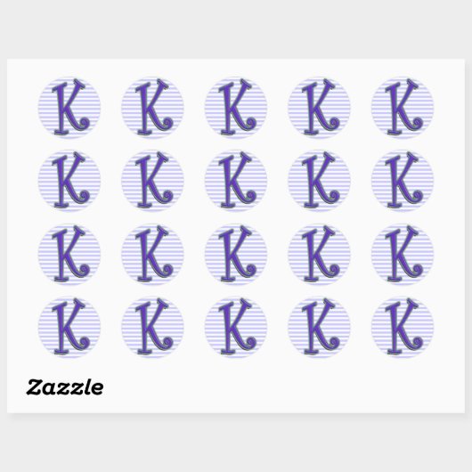 K RONDE STICKER (Vel)