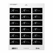 K Script "Diamond Bling"-label Etiket (Full Sheet)
