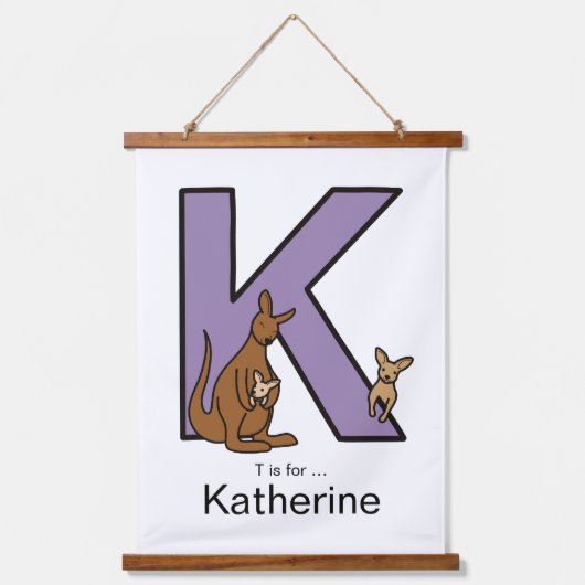 K staat voor... hangend wandkleed (Voorkant)