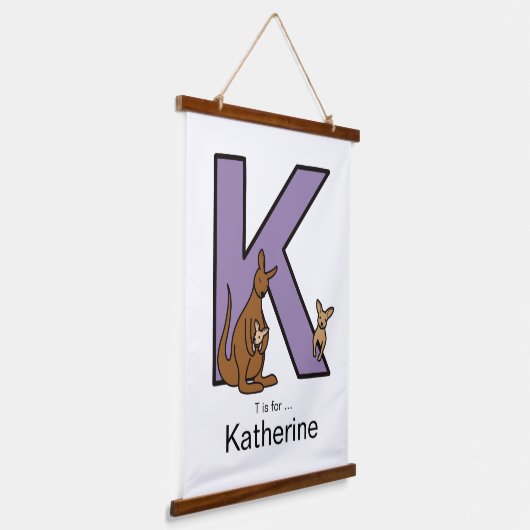 K staat voor... hangend wandkleed (Gebogen)