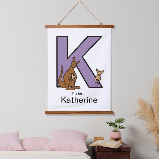 K staat voor... hangend wandkleed (Slaapkamer)