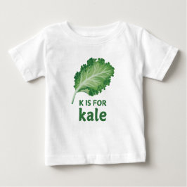 K staat voor KALE Green Veggie Alphabet K