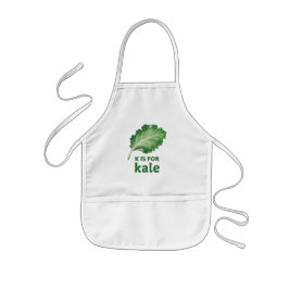 K staat voor KALE Green Veggie Alphabet K Kinder S Kinder Schort