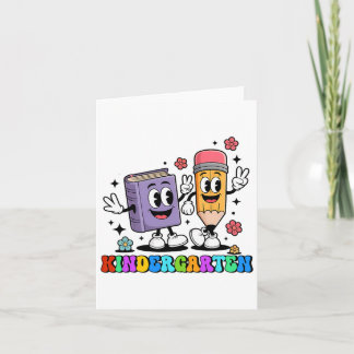 K staat voor Kindergarten Teacher Pencil Book Teru Kaart