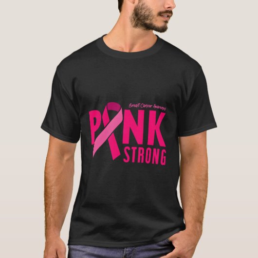 K Sterke bekendheid met borstkanker T-shirt (Voorkant)