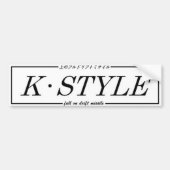K Stijl bumper binnenste sticker (Voorkant)