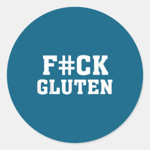 K#t Gluten - Voor - Grappige Gluten Citaat Uitdruk Ronde Sticker