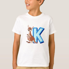 K voor kangoeroe t-shirt