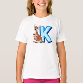 K voor kangoeroe t-shirt