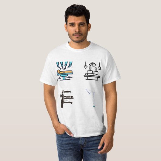 k - Werkende kamer verpleegster T-shirt (Voorkant volledig)