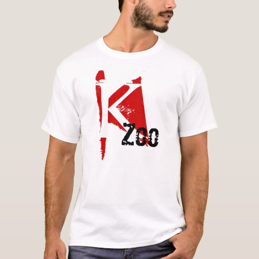 K Zoo Kalamazoo RED MARK DESIGN T-Shirt NICKNAME (Voorkant)