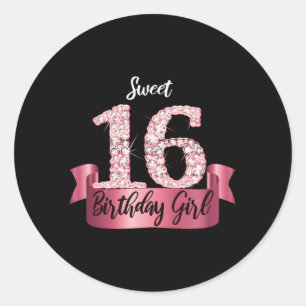 K Zwart Zoet 16 Stijl I 16e Ronde Sticker