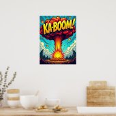 KA-BOEM! Pop Art Explosion Poster (Keuken)
