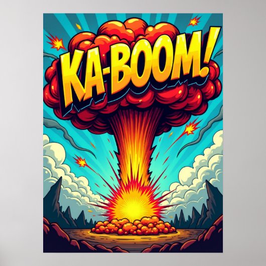 KA-BOEM! Pop Art Explosion Poster (Voorkant)