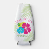 Ka Lā Hiki Ola Tropical Luau Party Favor Flesjeskoeler (Voorkant)