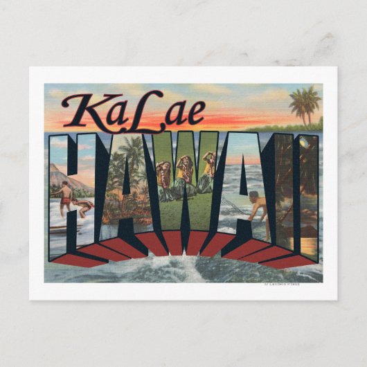 Ka Lae, HawaiiLarge Letter ScenesKa Lae, HI Briefkaart (Voorkant)