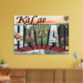 Ka Lae, HawaiiLarge Letter ScenesKa Lae, HI Canvas Afdruk (Insitu (Woonkamer))