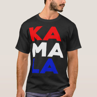 KA MA LA Kamala Rood Wit Blauw Verticaal T-shirt