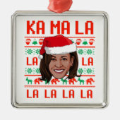 KA MA LA LA HARRIS CARD METALEN ORNAMENT (Voorkant)