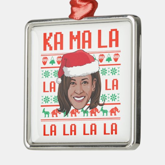 KA MA LA LA HARRIS CARD METALEN ORNAMENT (Links)