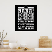 Ka Mate Haka New Zealand Rugby War Cry Poster (Keuken)